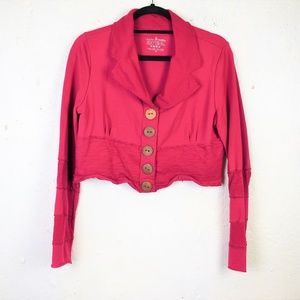 Neon Buddha French Terry Cropped Jacket